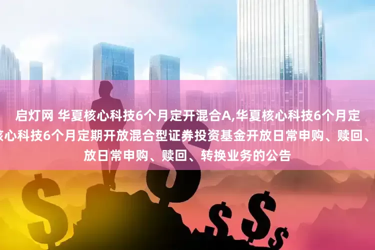 启灯网 华夏核心科技6个月定开混合A,华夏核心科技6个月定开混合C: 华夏核心科技6个月定期开放混合型证券投资基金开放日常申购、赎回、转换业务的公告